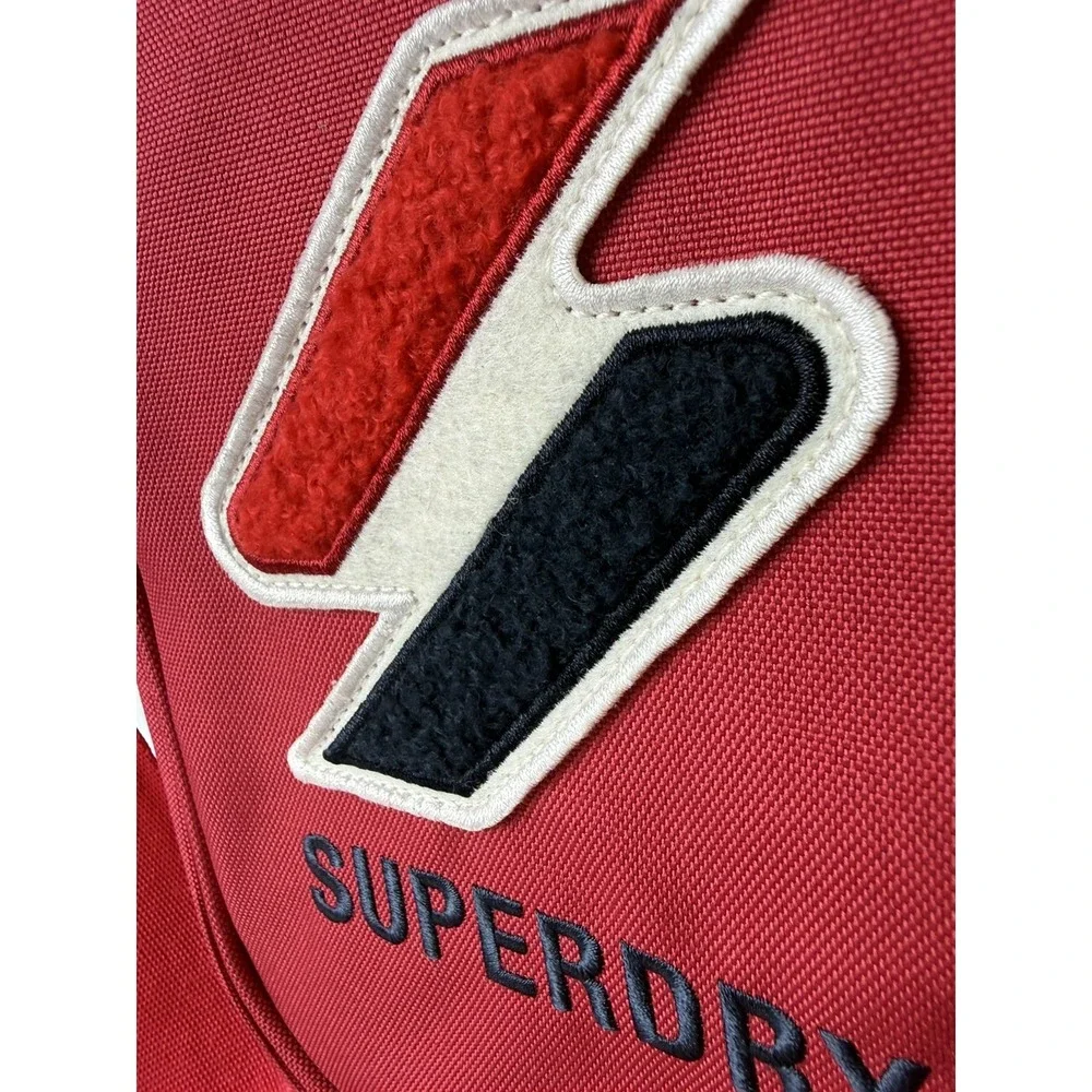 SuperDry Sportsyle Side Bag Red Crossbody Small Messenger Shoulder Strap Zip 9